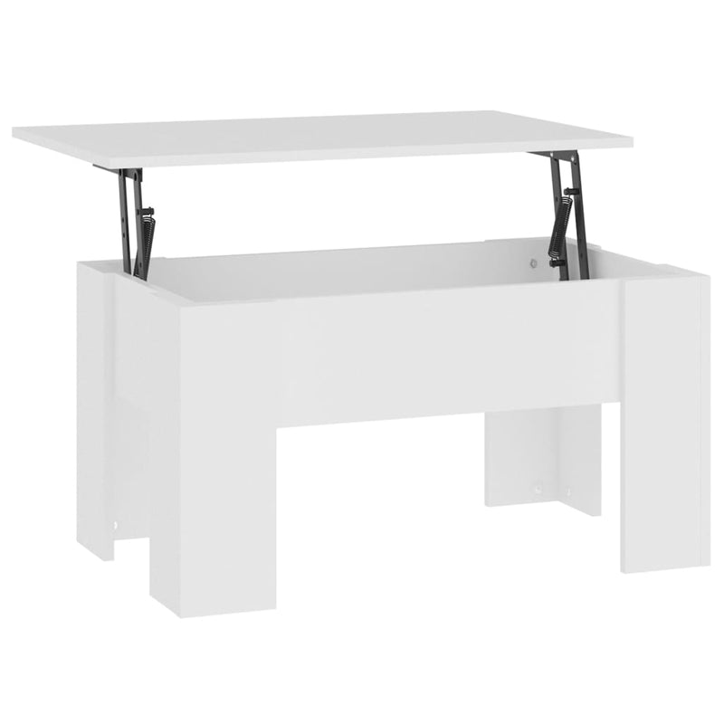 Coffee Table White 79x49x41 cm Engineered Wood Payday Deals