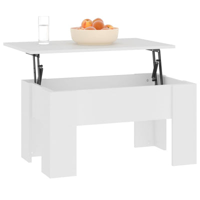 Coffee Table White 79x49x41 cm Engineered Wood Payday Deals