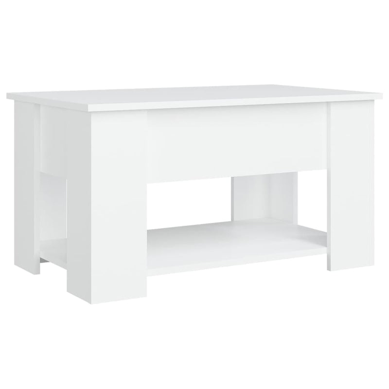 Coffee Table White 79x49x41 cm Engineered Wood Payday Deals