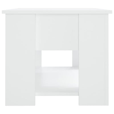 Coffee Table White 79x49x41 cm Engineered Wood Payday Deals