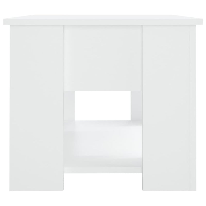 Coffee Table White 79x49x41 cm Engineered Wood Payday Deals
