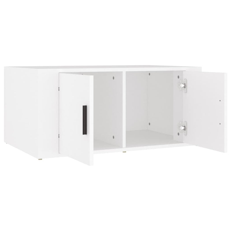 Coffee Table White 80x50x36 cm Engineered Wood Payday Deals