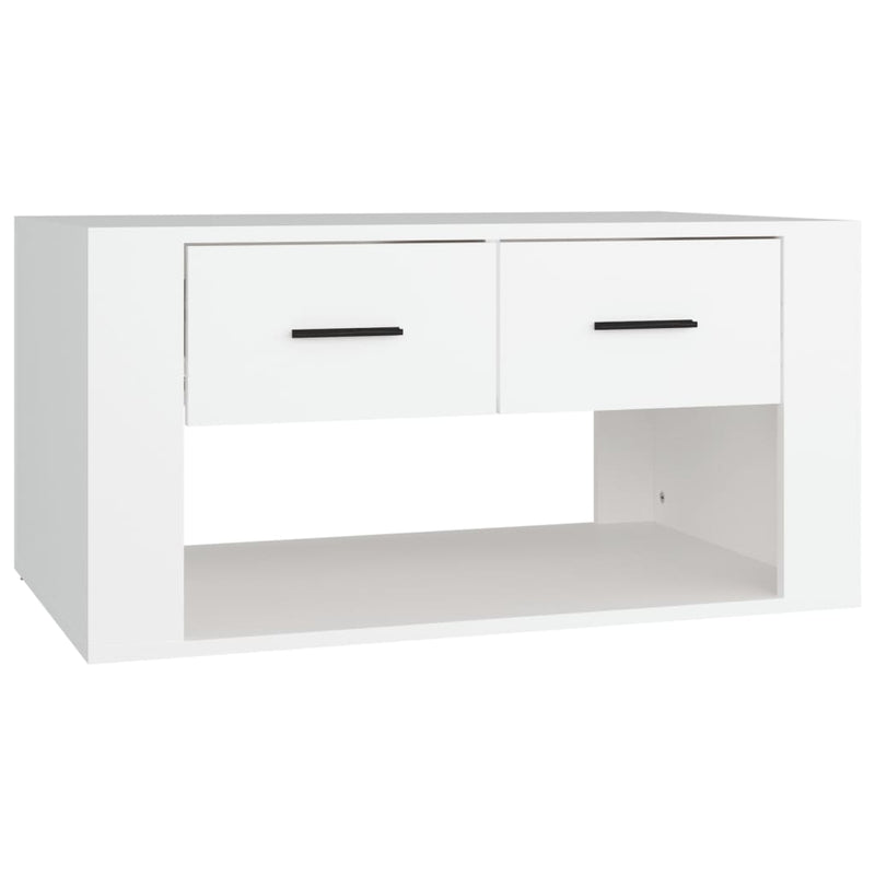 Coffee Table White 80x50x40 cm Engineered Wood Payday Deals