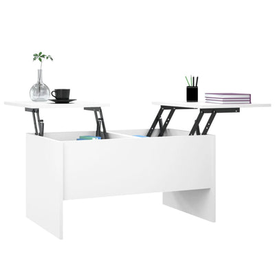 Coffee Table White 80x50x42.5 cm Engineered Wood Payday Deals