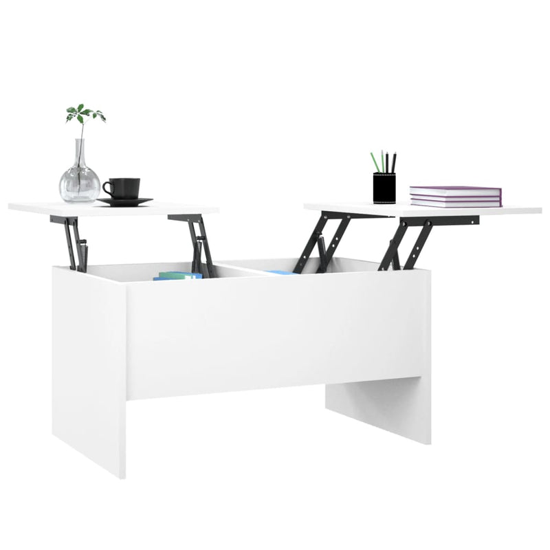Coffee Table White 80x50x42.5 cm Engineered Wood Payday Deals