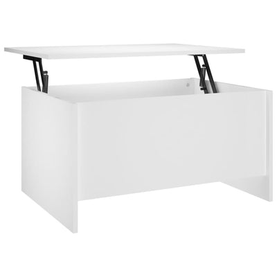 Coffee Table White 80x55.5x41.5 cm Engineered Wood Payday Deals