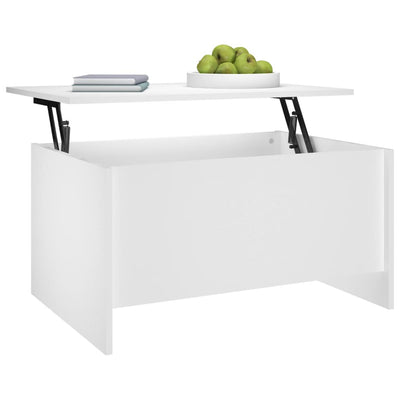 Coffee Table White 80x55.5x41.5 cm Engineered Wood Payday Deals