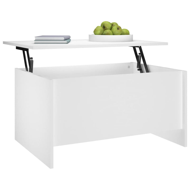 Coffee Table White 80x55.5x41.5 cm Engineered Wood Payday Deals