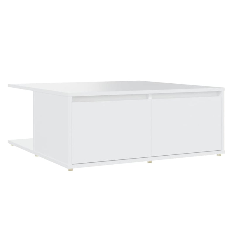 Coffee Table White 80x80x31 cm Engineered Wood Payday Deals
