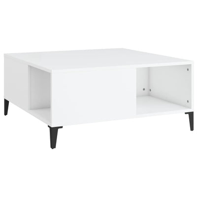 Coffee Table White 80x80x36.5 cm Engineered Wood Payday Deals