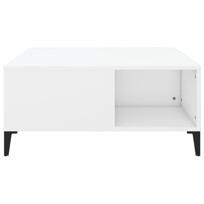 Coffee Table White 80x80x36.5 cm Engineered Wood Payday Deals