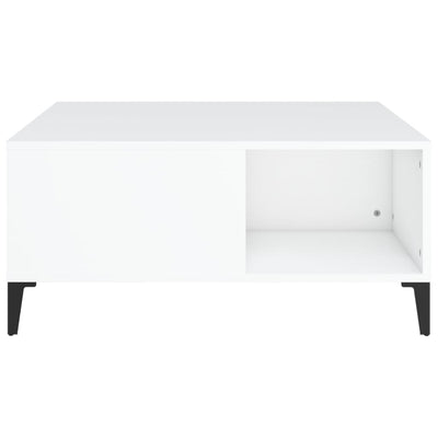 Coffee Table White 80x80x36.5 cm Engineered Wood Payday Deals