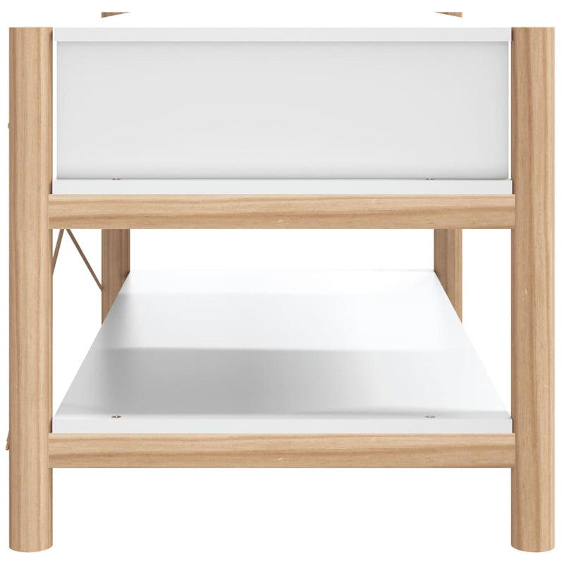 Coffee Table White 82x48x45 cm Engineered Wood Payday Deals