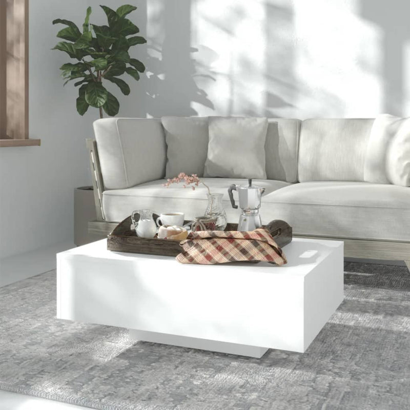 Coffee Table White 85x55x31 cm Engineered Wood Payday Deals