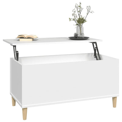 Coffee Table White 90x44.5x45 cm Engineered Wood Payday Deals