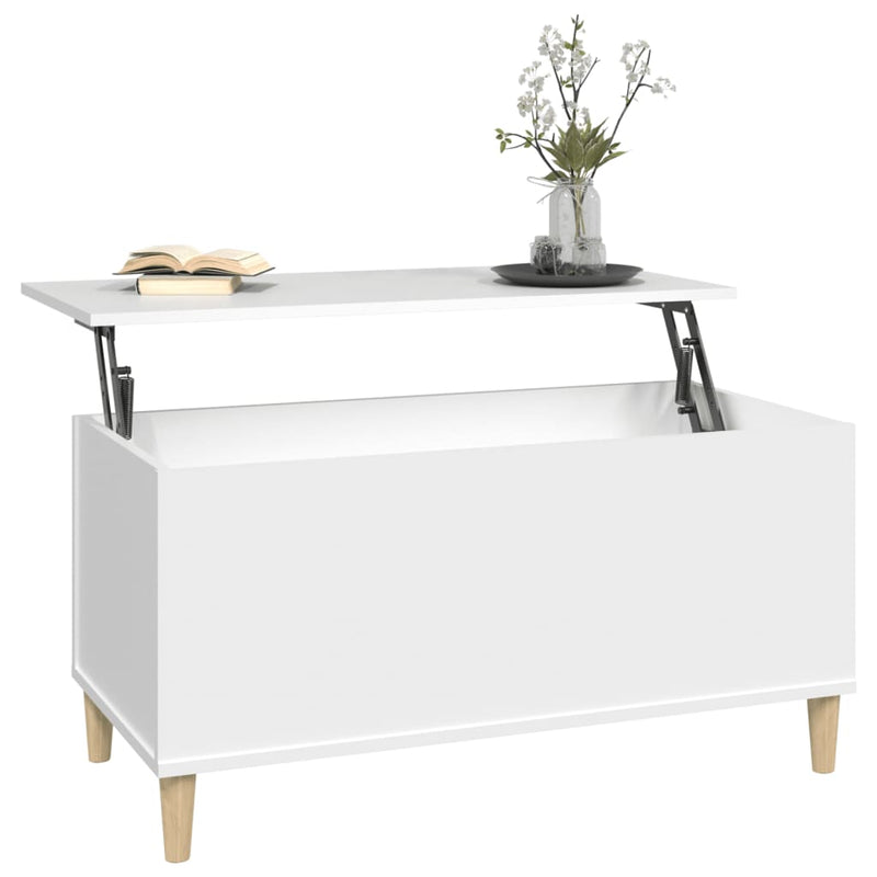 Coffee Table White 90x44.5x45 cm Engineered Wood Payday Deals
