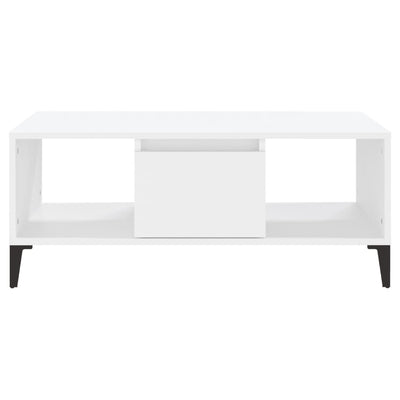 Coffee Table White 90x50x36.5 cm Engineered Wood Payday Deals