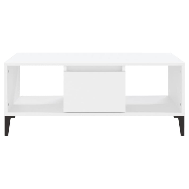 Coffee Table White 90x50x36.5 cm Engineered Wood Payday Deals