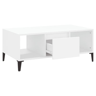 Coffee Table White 90x50x36.5 cm Engineered Wood Payday Deals