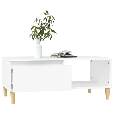 Coffee Table White 90x50x36.5 cm Engineered Wood Payday Deals