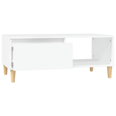 Coffee Table White 90x50x36.5 cm Engineered Wood Payday Deals