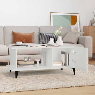 Coffee Table White 90x50x40 cm Engineered Wood Payday Deals