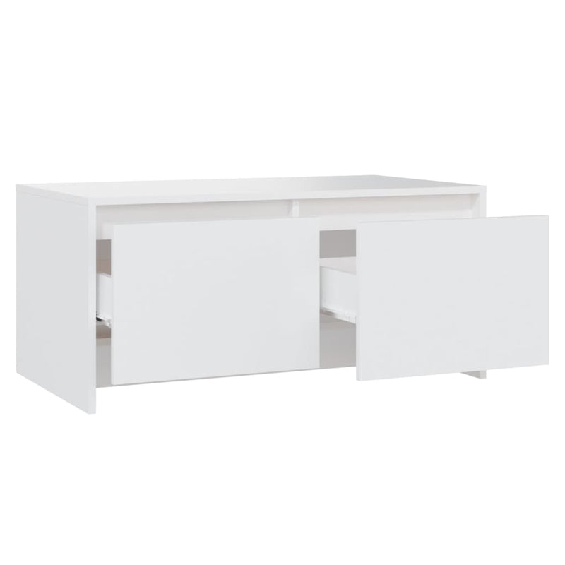 Coffee Table White 90x50x41.5 cm Engineered Wood Payday Deals