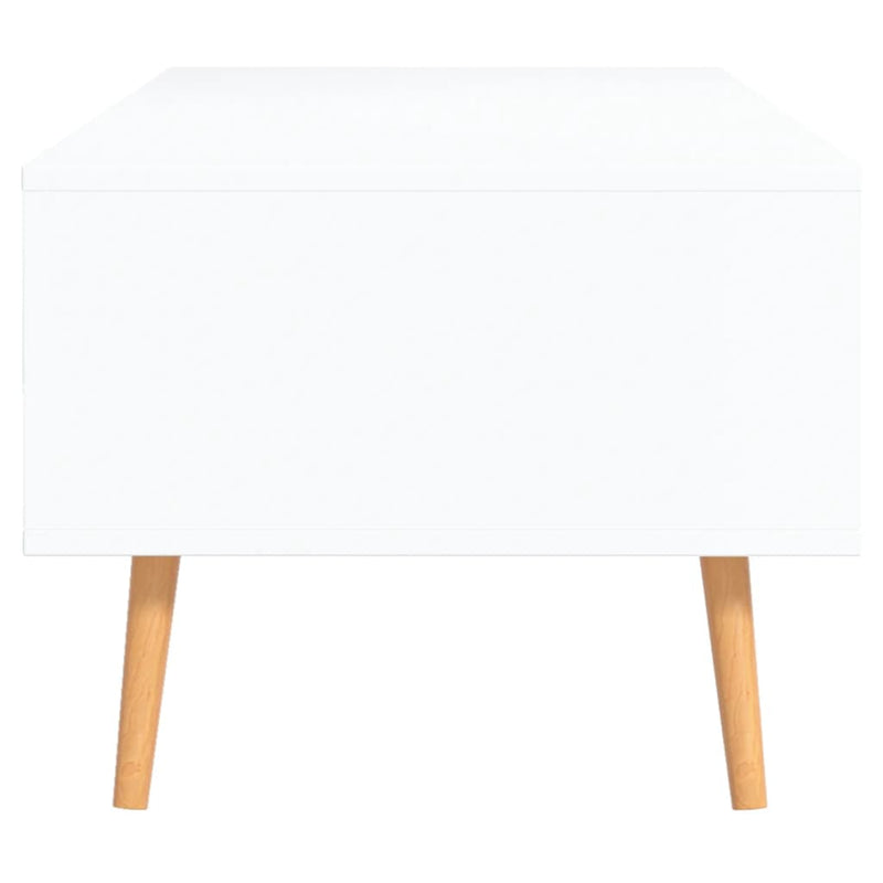 Coffee Table White and Sonoma Oak 100x49.5x43 cm Engineered Wood Payday Deals