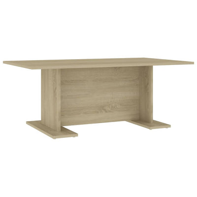 Coffee Table White and Sonoma Oak 103.5x60x40 cm Engineered Wood Payday Deals