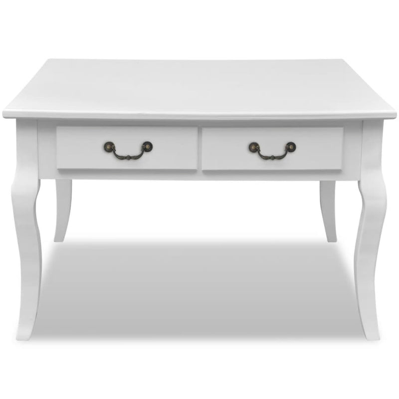 Coffee Table with 4 Drawers White Payday Deals
