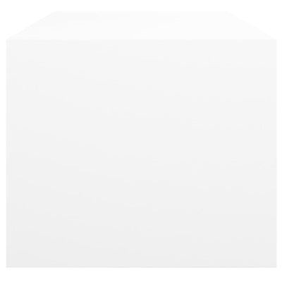 Coffee Table with Glass Doors White 102x50x42 cm Payday Deals