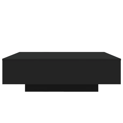 Coffee Table with LED Lights Black 100x100x31 cm Payday Deals