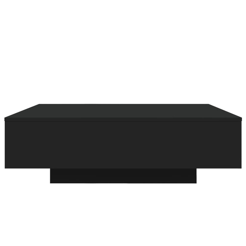 Coffee Table with LED Lights Black 100x100x31 cm Payday Deals
