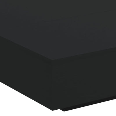 Coffee Table with LED Lights Black 100x100x31 cm Payday Deals