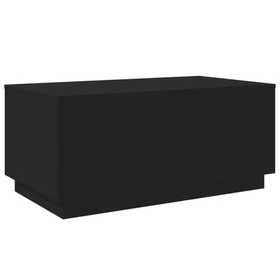 Coffee Table with LED Lights Black 90x50x40 cm Payday Deals