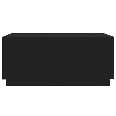 Coffee Table with LED Lights Black 90x50x40 cm Payday Deals