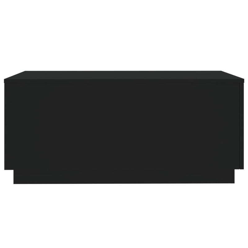 Coffee Table with LED Lights Black 90x50x40 cm Payday Deals