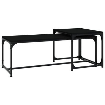 Coffee Tables 2 pcs Black Engineered Wood Payday Deals