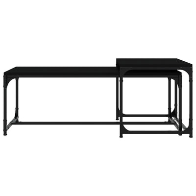 Coffee Tables 2 pcs Black Engineered Wood Payday Deals