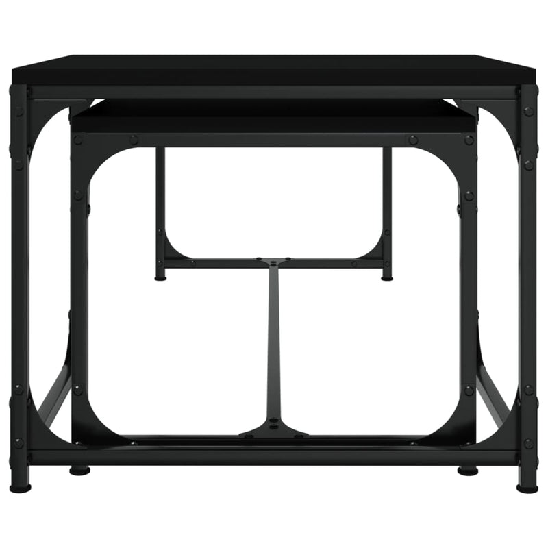 Coffee Tables 2 pcs Black Engineered Wood Payday Deals