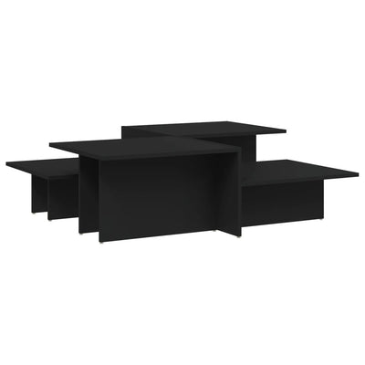 Coffee Tables 2 pcs Black Engineered Wood Payday Deals