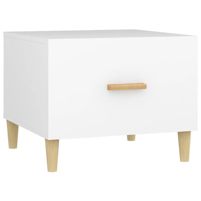 Coffee Tables 2 pcs White 50x50x40 cm Engineered Wood Payday Deals