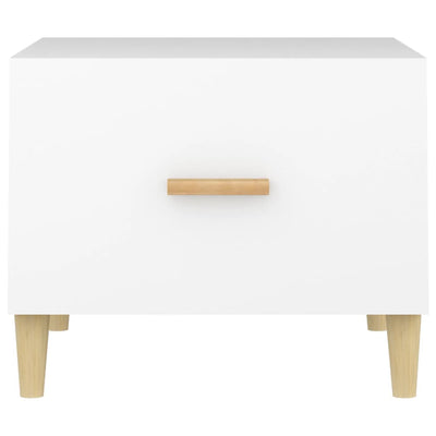 Coffee Tables 2 pcs White 50x50x40 cm Engineered Wood Payday Deals