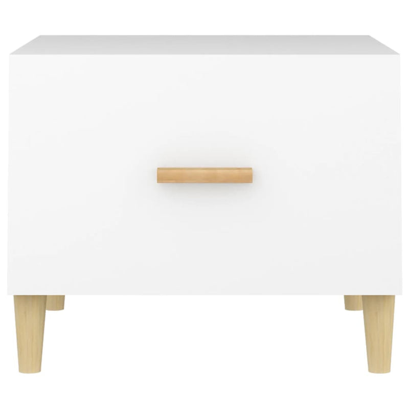 Coffee Tables 2 pcs White 50x50x40 cm Engineered Wood Payday Deals