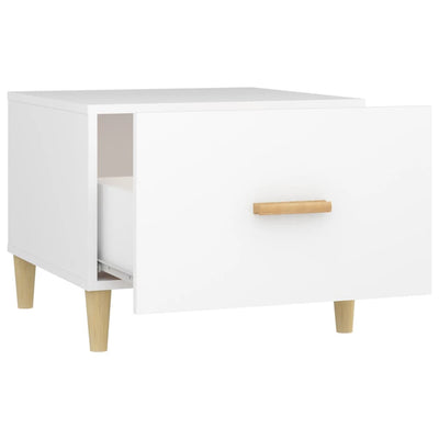 Coffee Tables 2 pcs White 50x50x40 cm Engineered Wood Payday Deals