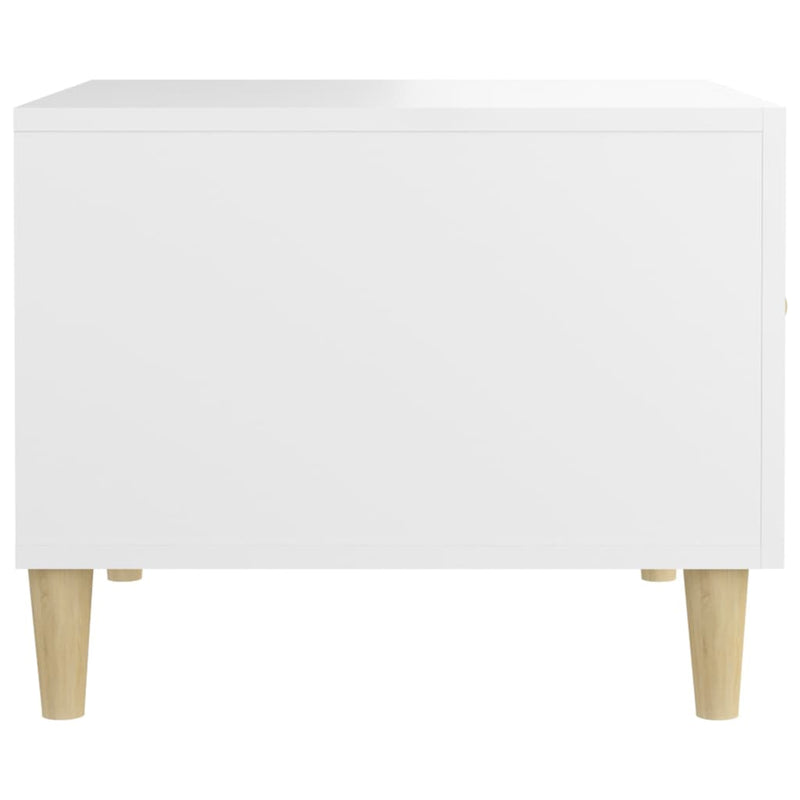Coffee Tables 2 pcs White 50x50x40 cm Engineered Wood Payday Deals