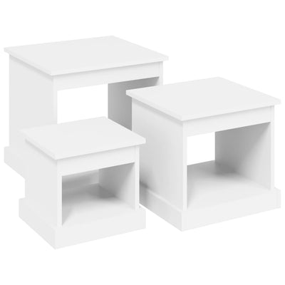 Coffee Tables 3 pcs White Engineered Wood Payday Deals