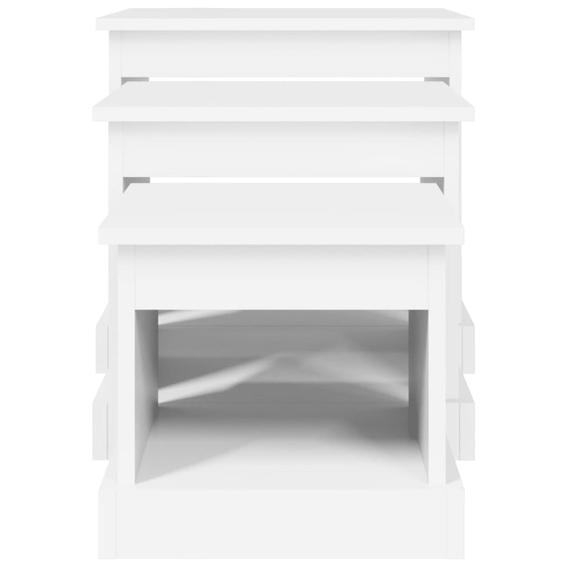 Coffee Tables 3 pcs White Engineered Wood Payday Deals