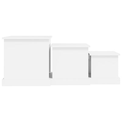 Coffee Tables 3 pcs White Engineered Wood Payday Deals