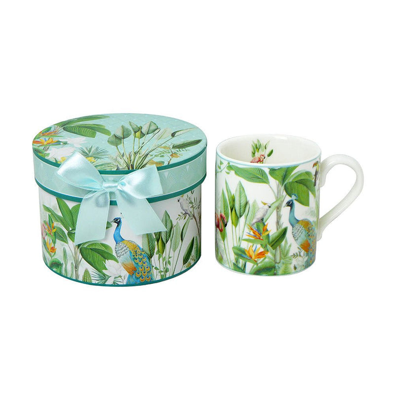 Coffee Tea Mug Gift Rainforrest And Birds Design Payday Deals